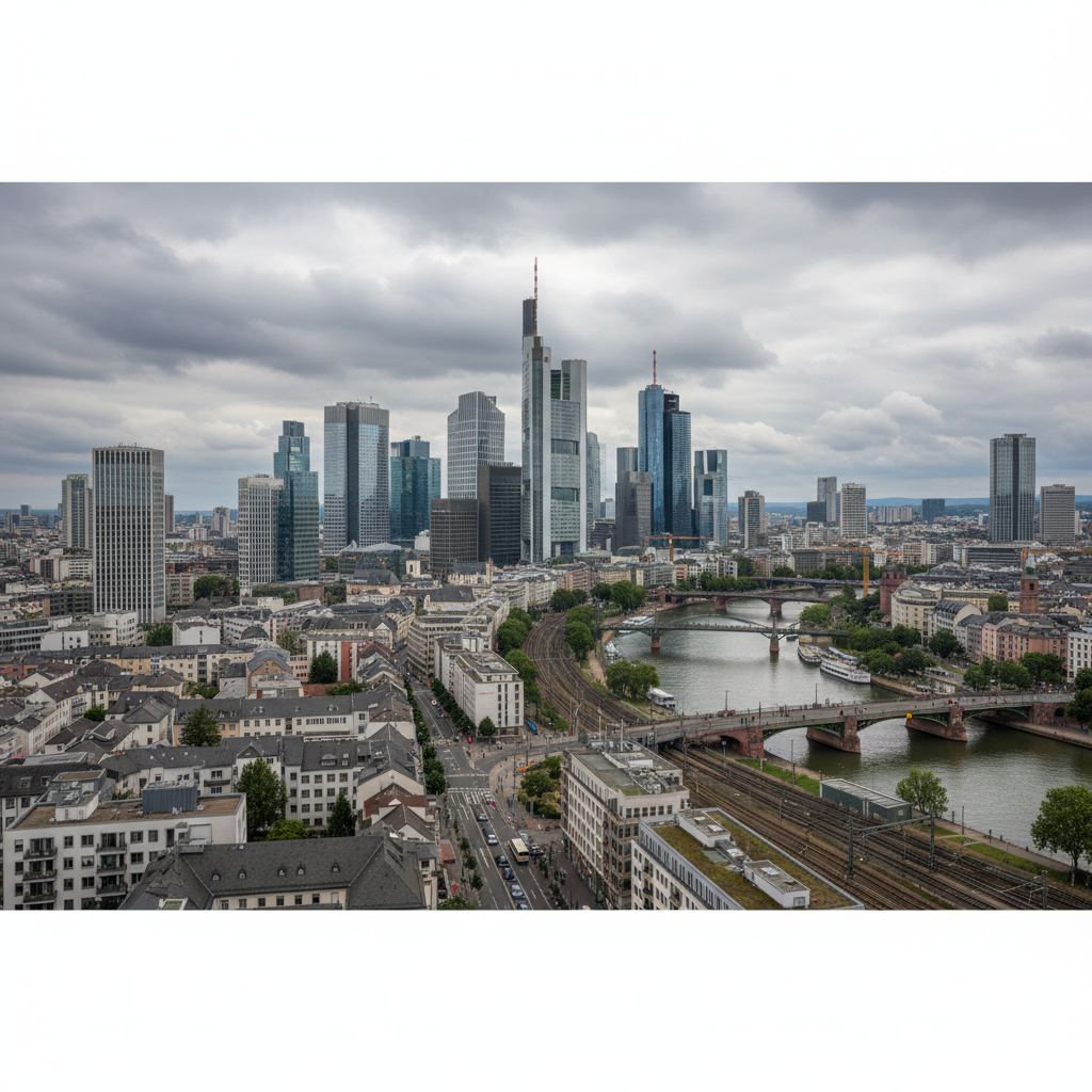 Strahlender Sonnenschein und 26°C: Frankfurt am Main genießt einen schönen Tag