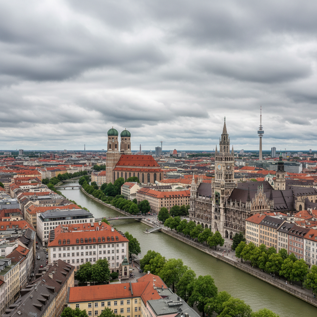 Wettervorhersage für München am 8. Juli 2026: Regenschauer und milde Temperaturen