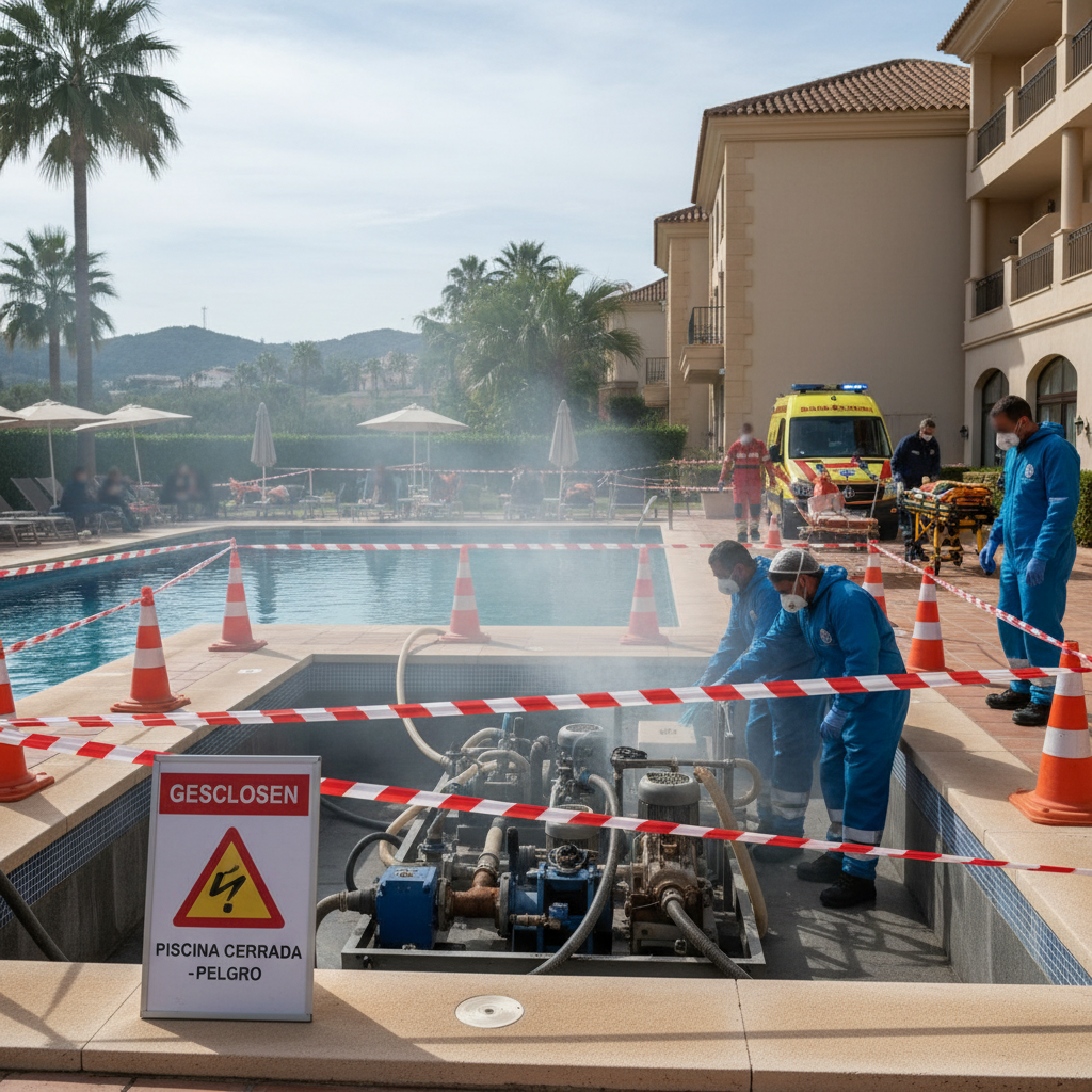 Was führte zur Gasvergiftung von 60 Urlaubern im Hotelpool?
