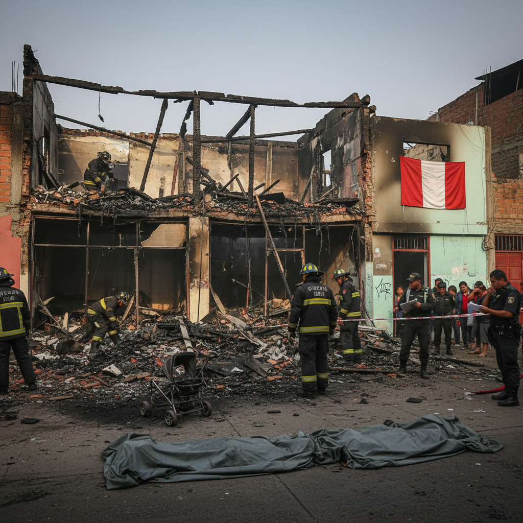 Zehn Angehörige einer Familie sterben bei verheerendem Brand in Lima