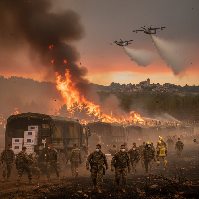 Frankreich mobilisiert 1000 Soldaten und verteilt 1,5 Mio. FFP2-Masken gegen Waldbrände