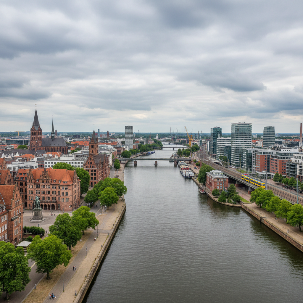 Bremen heute: Bewölkter Himmel und angenehme 23 Grad Celsius