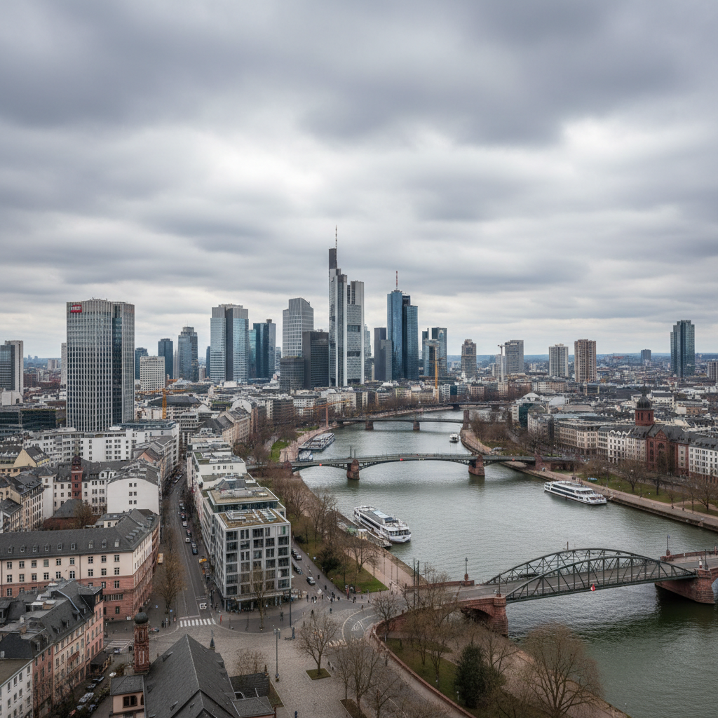Frankfurt am Main heute: Temperaturen um 25°C mit vereinzelt auftretenden Regenschauern