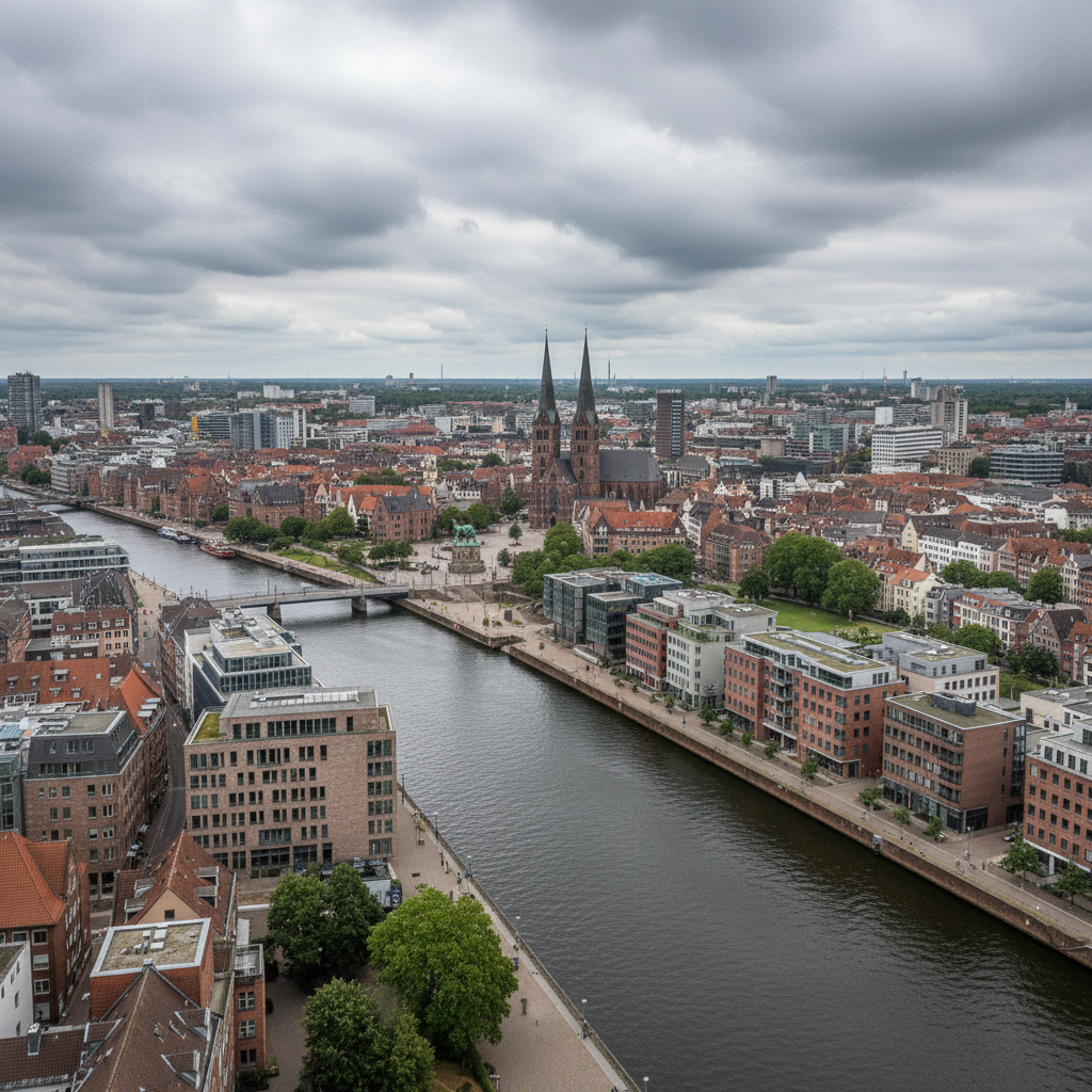 Bremen heute: Gemischte Wolken und angenehme 21°C erwarten dich