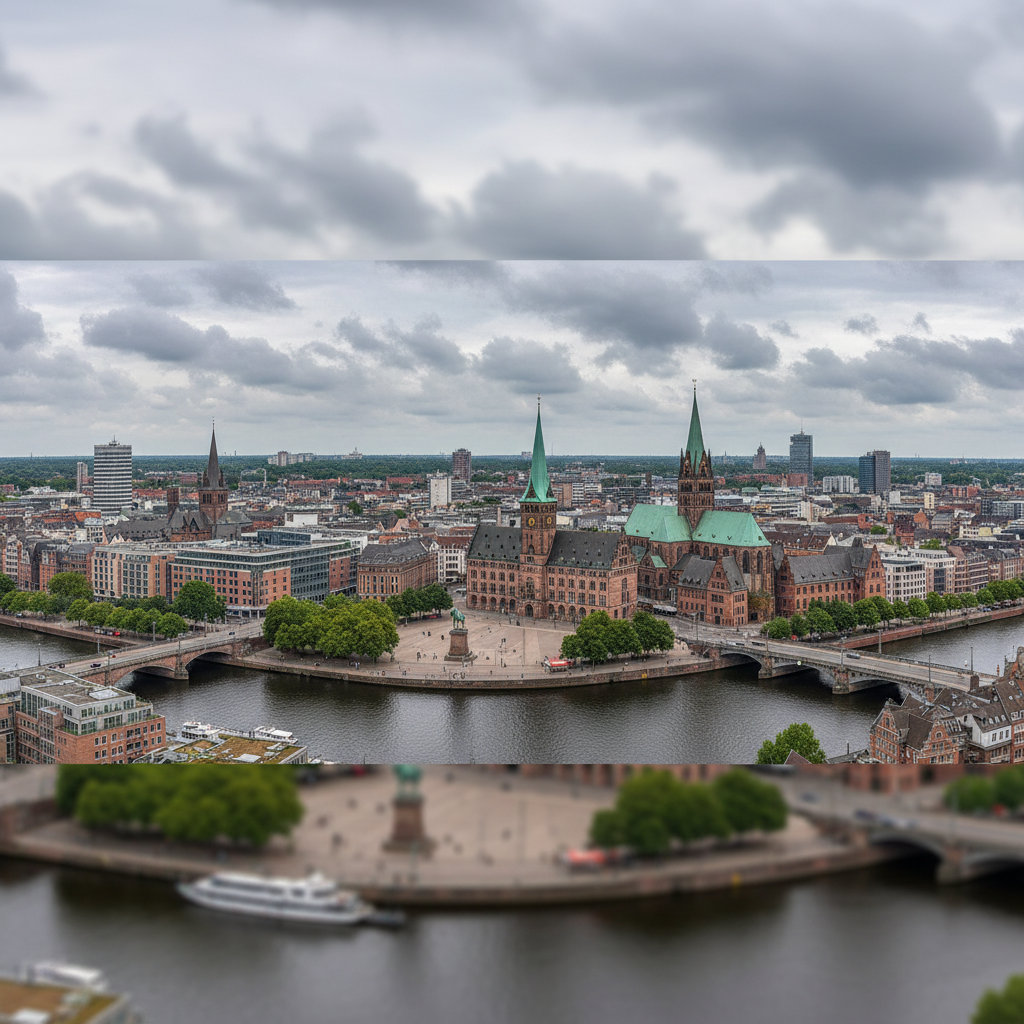 Bremen heute: 20°C mit vereinzelten Regenschauern in der Umgebung