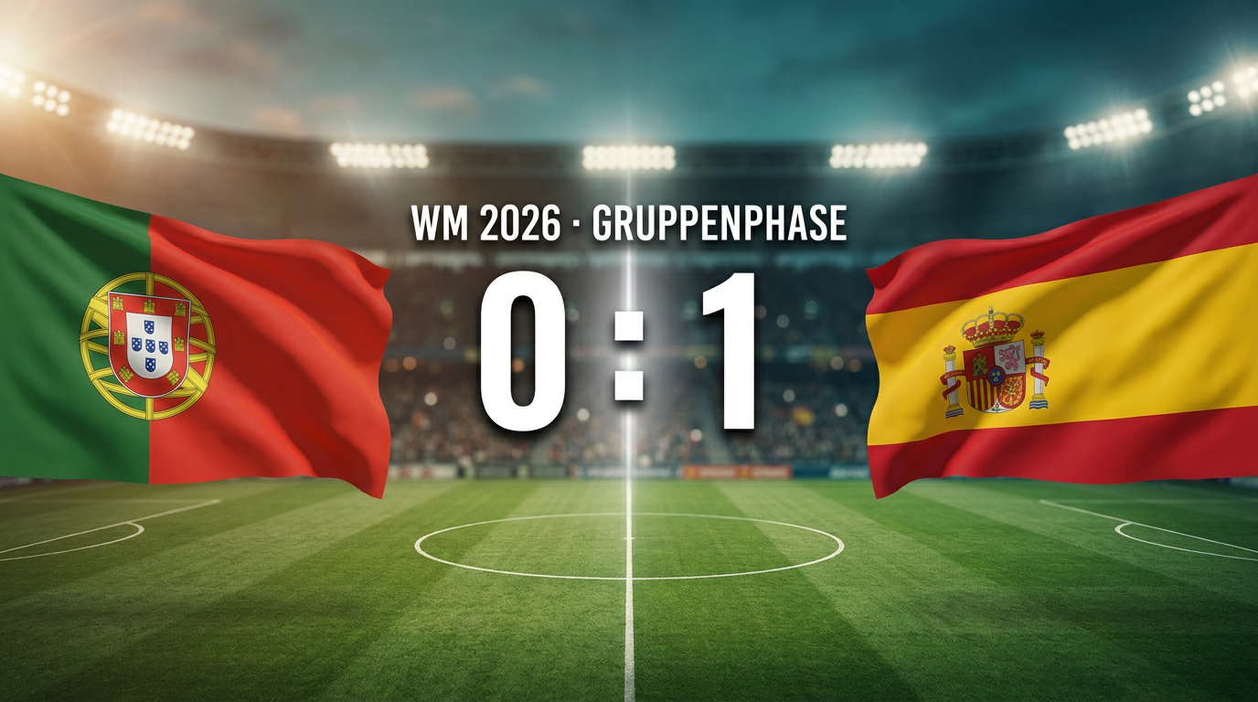 WM 2026: Portugal 0:1 Spanien – Spielbericht & Stimmen