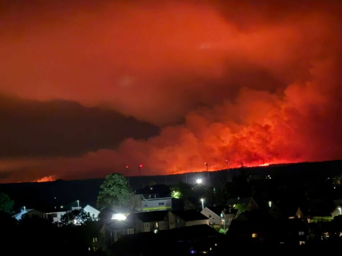 Waldbrand Hohes Venn: Rauchwolke über Köln/NRW