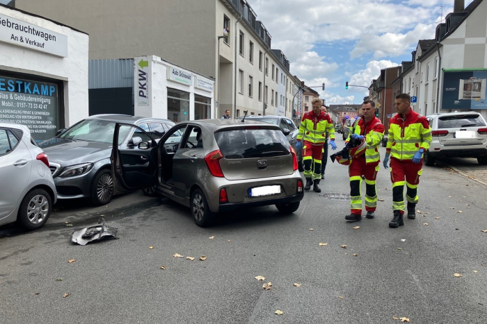 Oberhausen: Verkehrsunfall auf der Grenzstraße