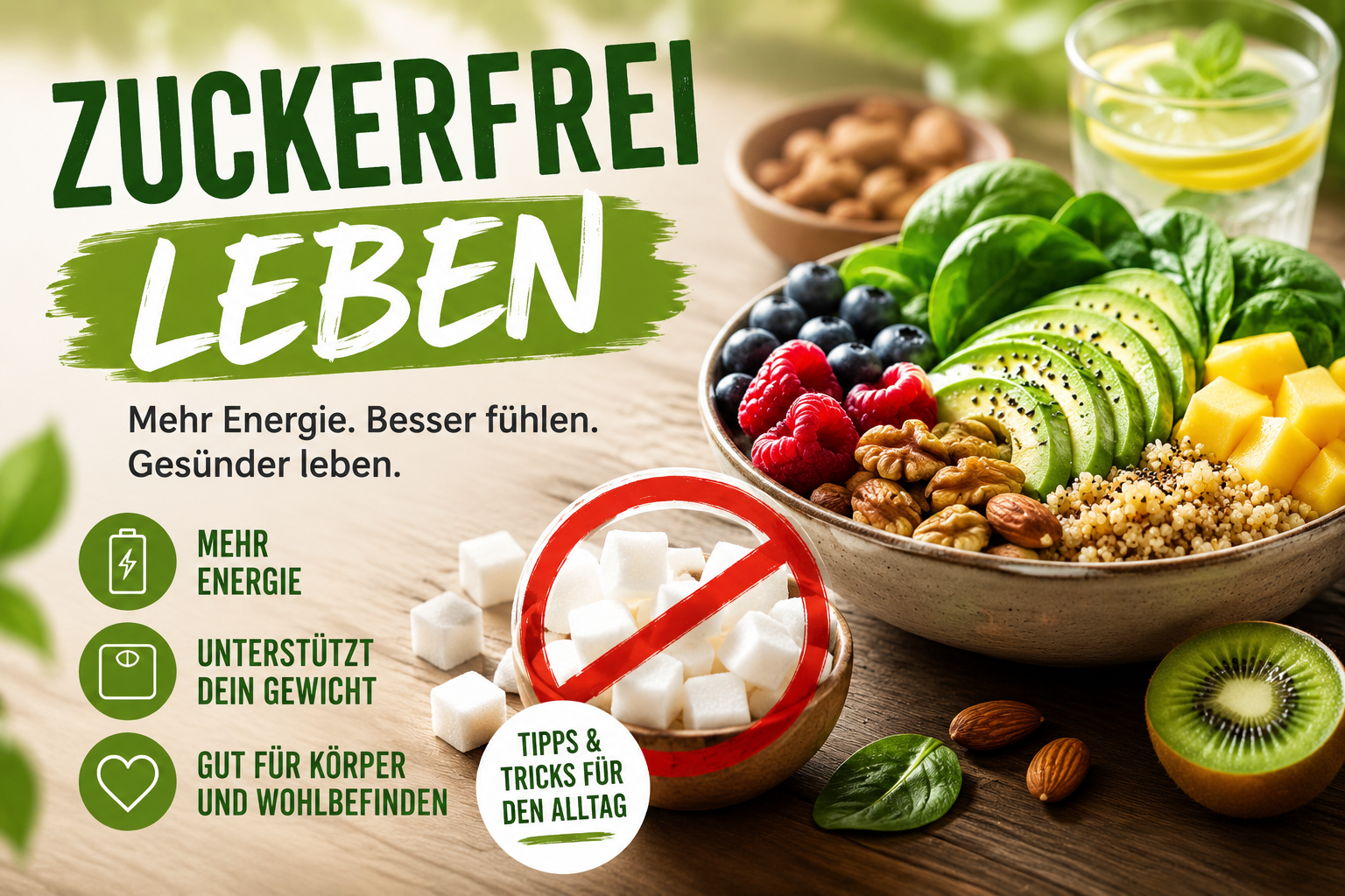 Zuckerfrei leben: Warum sich der Verzicht auf Industriezucker wirklich lohnt