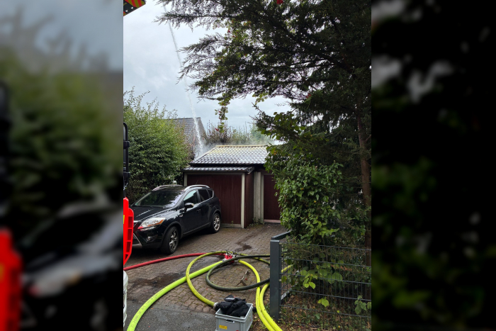 Garagenbrand in Halstenbek