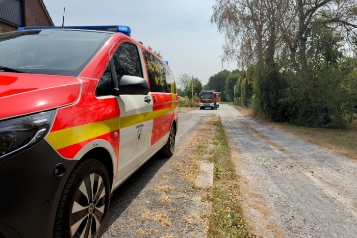 Drevenack: Feuerwehr Hünxe im Einsatz