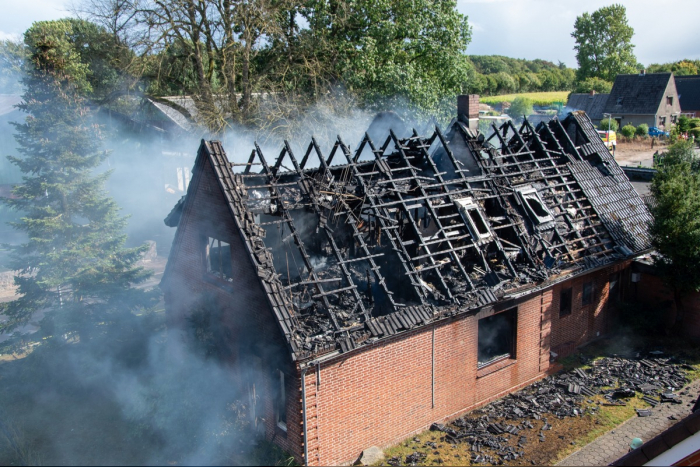 Feuer in Nortorf zerstört Wohnhaus