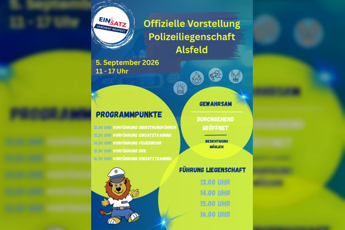Offizielle Vorstellung der neuen Polizeiliegenschaft in Alsfeld