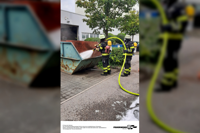 München: Brand an Absauganlage in Metallverarbeitungsbetrieb