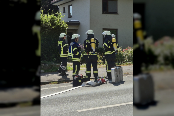 Sellstedt: Gasleitung beschädigt, Feuerwehr im Einsatz