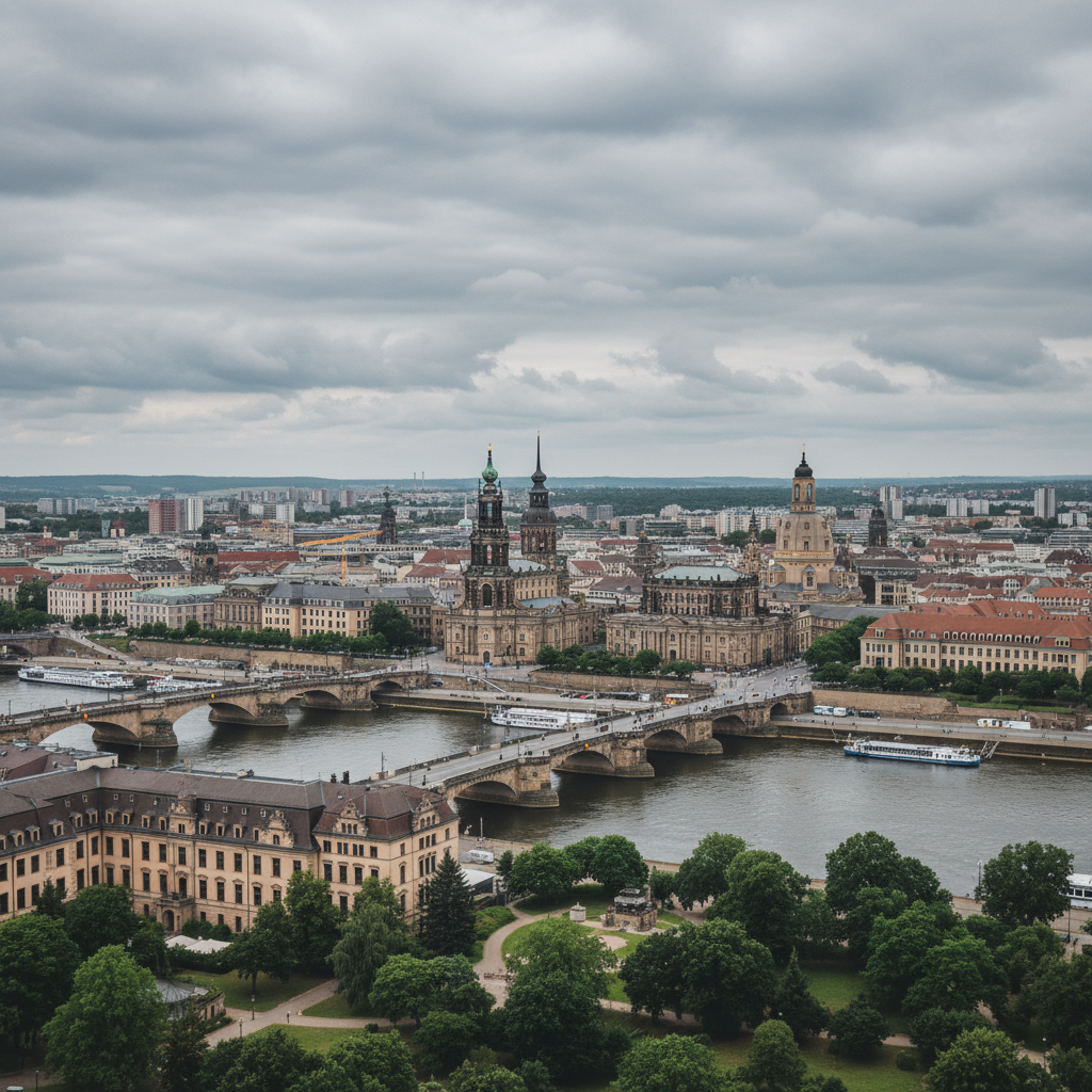 Dresden heute: Wolken dominieren den Himmel bei angenehmen 26°C