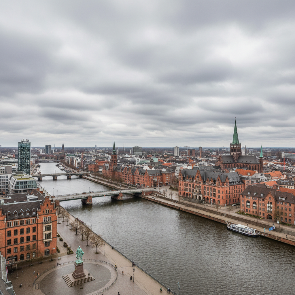 Bremen heute: 23°C und viele Wolken am Himmel