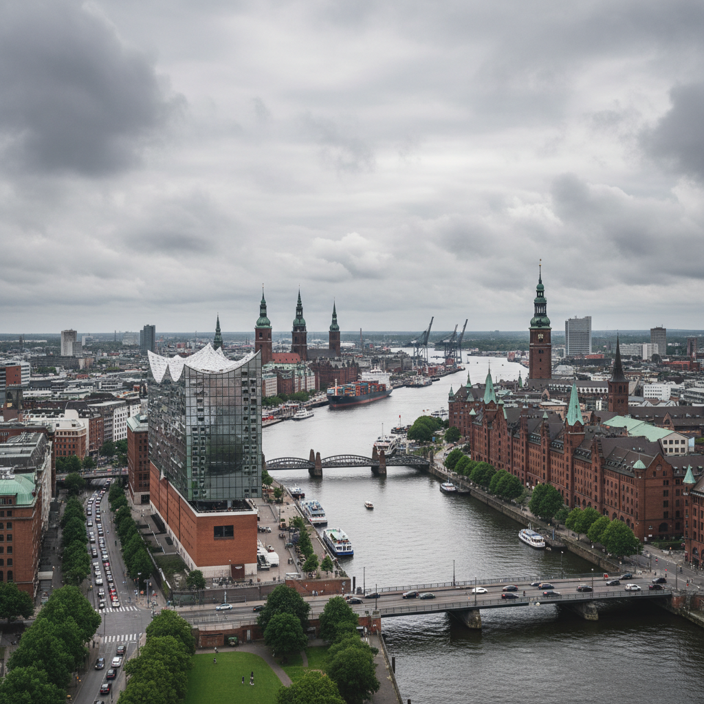 Hamburg genießt heute strahlenden Sonnenschein und 28 Grad Wärme.