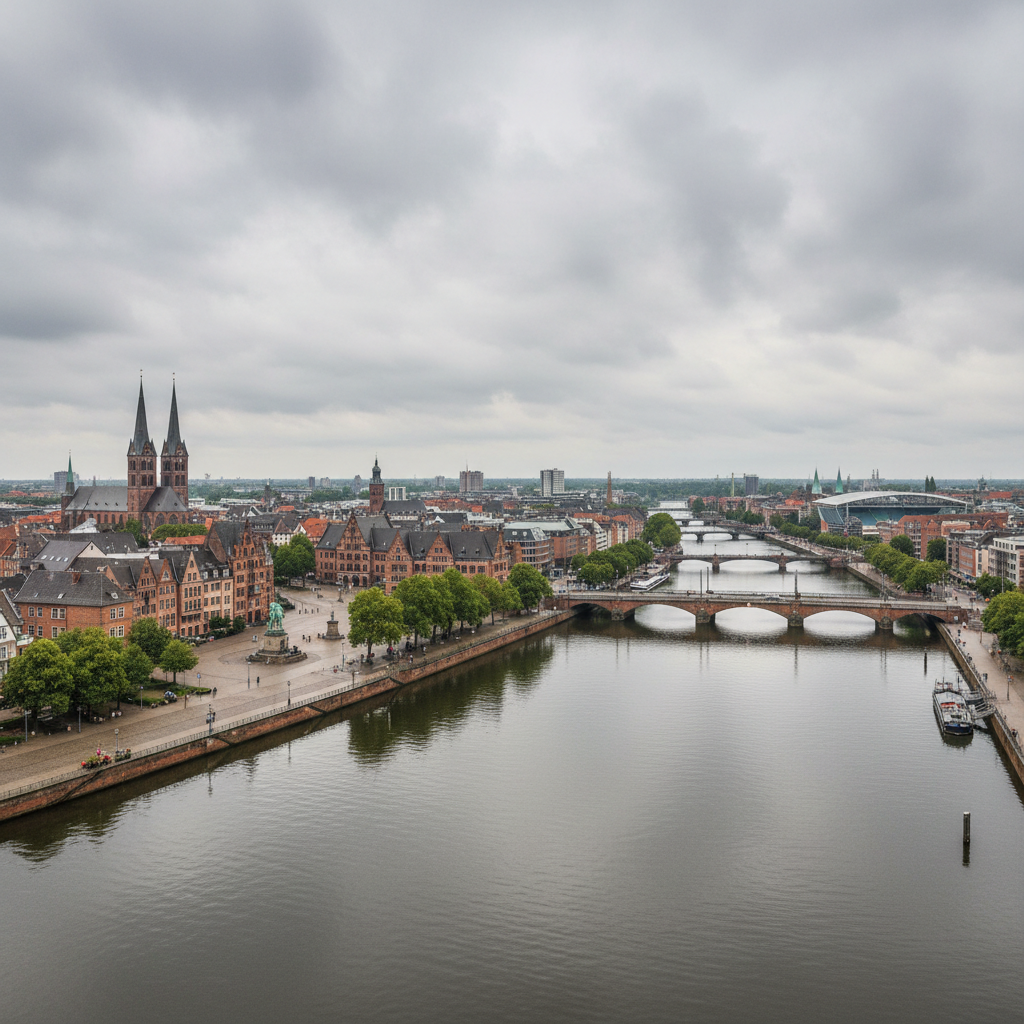 Bremen erwartet heute strahlenden Sonnenschein und Temperaturen von 32°C
