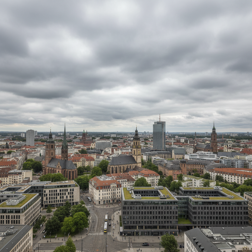 Leipzig heute: Sanfte Regenschauer bei angenehmen 20 Grad Celsius