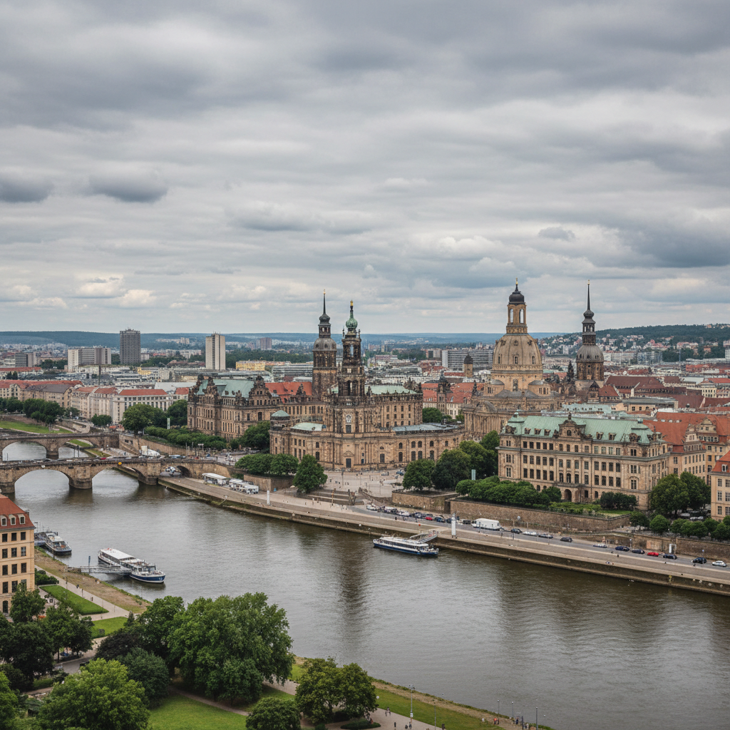 Dresden heute: Wolkenverhangenes Wetter mit 28 Grad Celsius