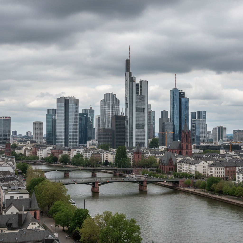 Frankfurt am Main erlebt heute einen sonnigen Tag mit Temperaturen um die 21°C