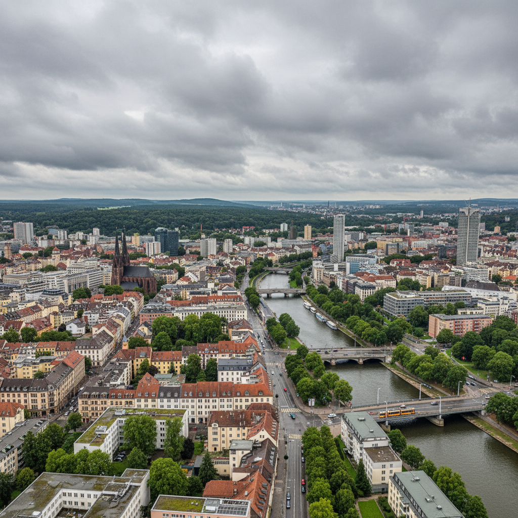 Heutige Wetterlage in Deutschland: 30°C und teils wolkiger Himmel