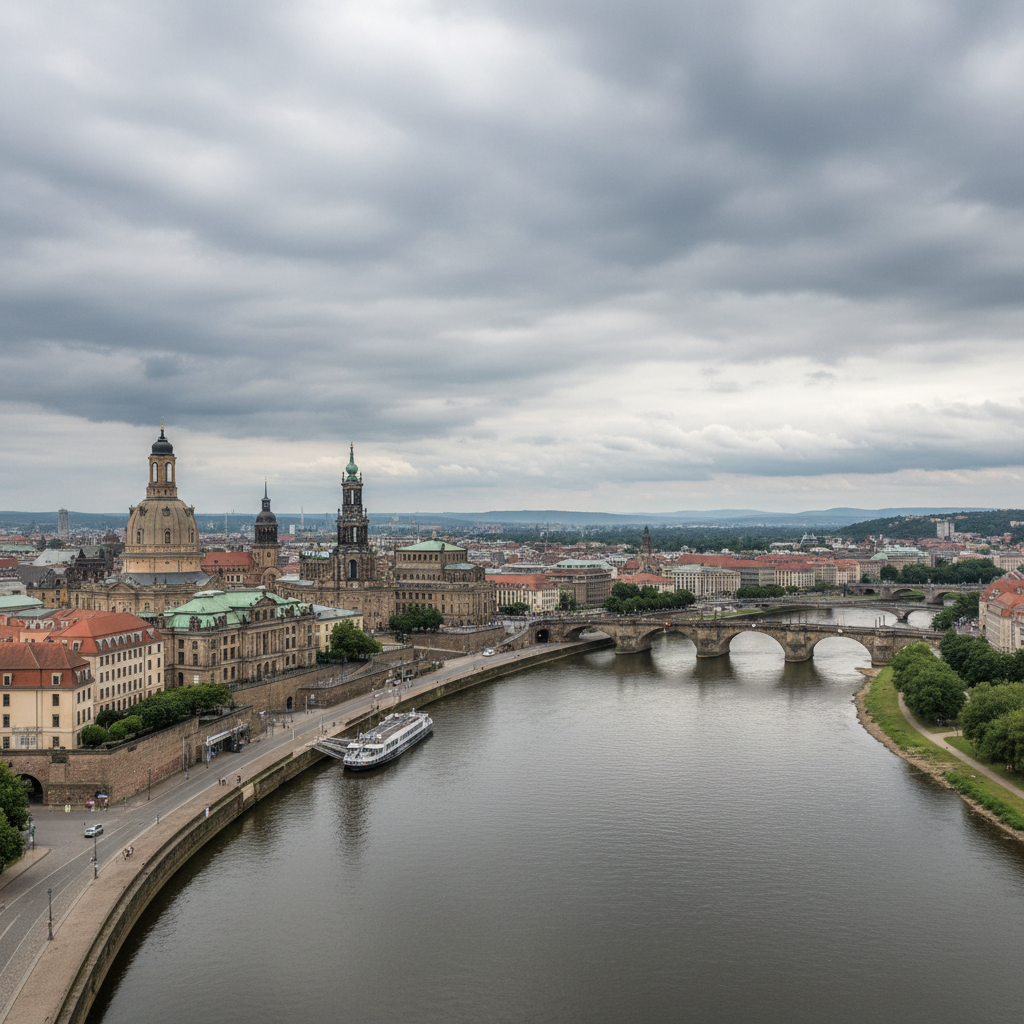 Regenschauer und milde 18°C prägen das Wettergeschehen in Dresden heute
