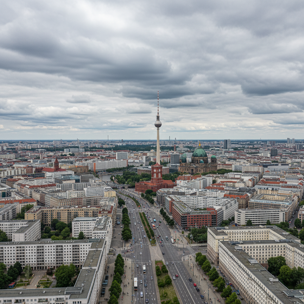 Leichte Regenschauer und 18°C prägen das heutige Wetter in Berlin