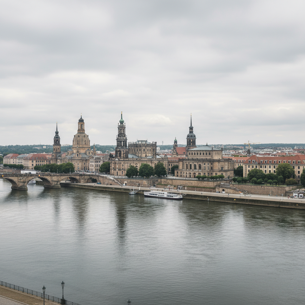 In Dresden dominieren Wolken und milde 19°C am heutigen Tag