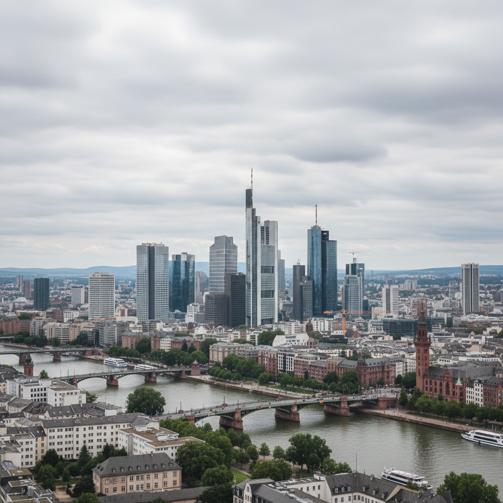 Frankfurter Himmel teils bewölkt, Temperaturen erreichen heute 28°C