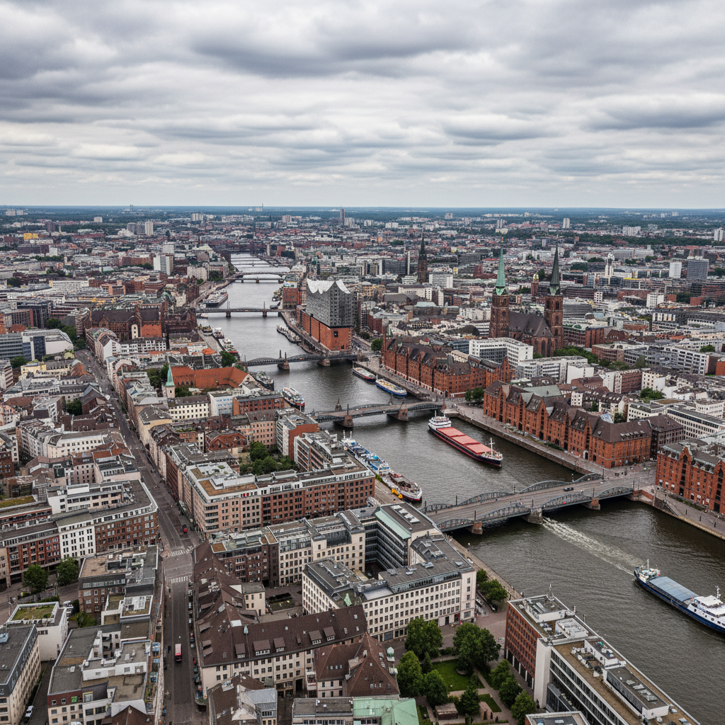 Hamburg heute: 31°C mit einem kurzen Regenschauer erwartet