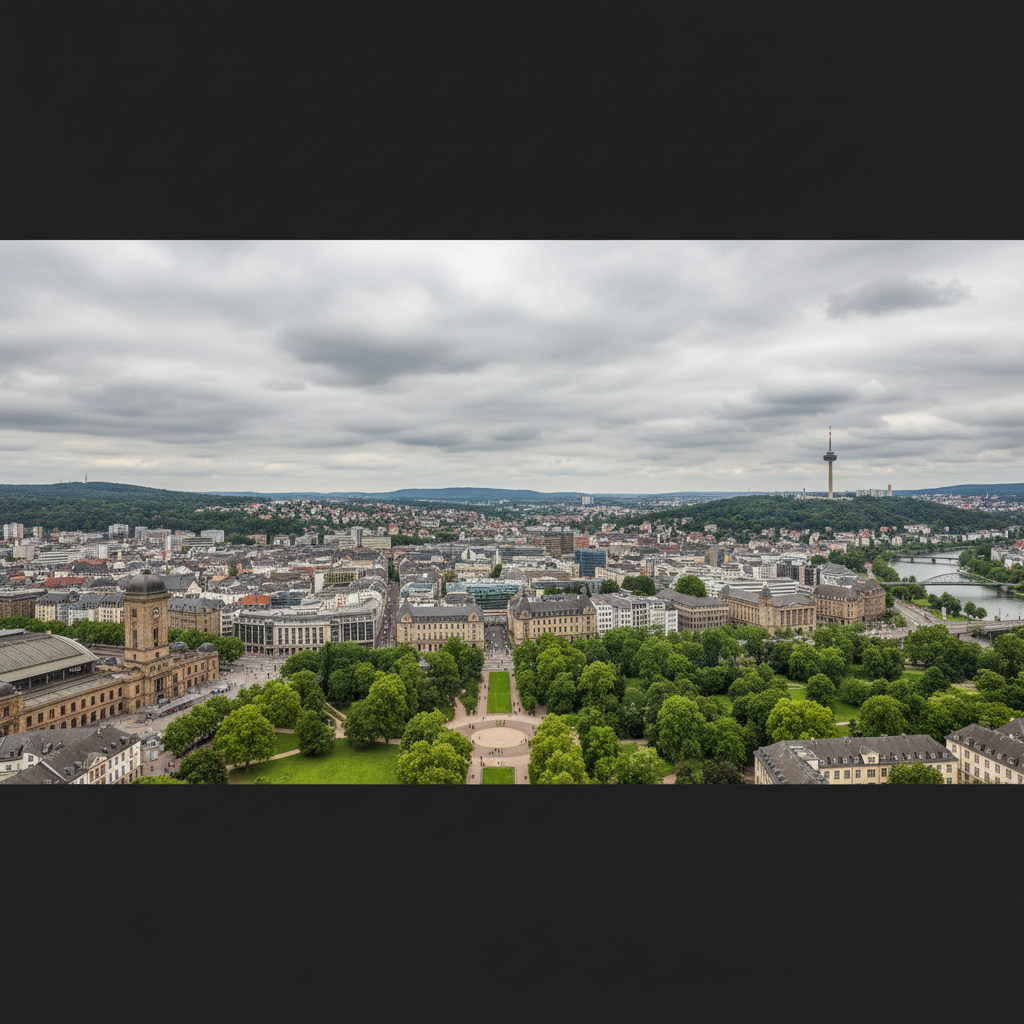 Strahlender Sonnenschein in Stuttgart mit sommerlichen 35 Grad heute