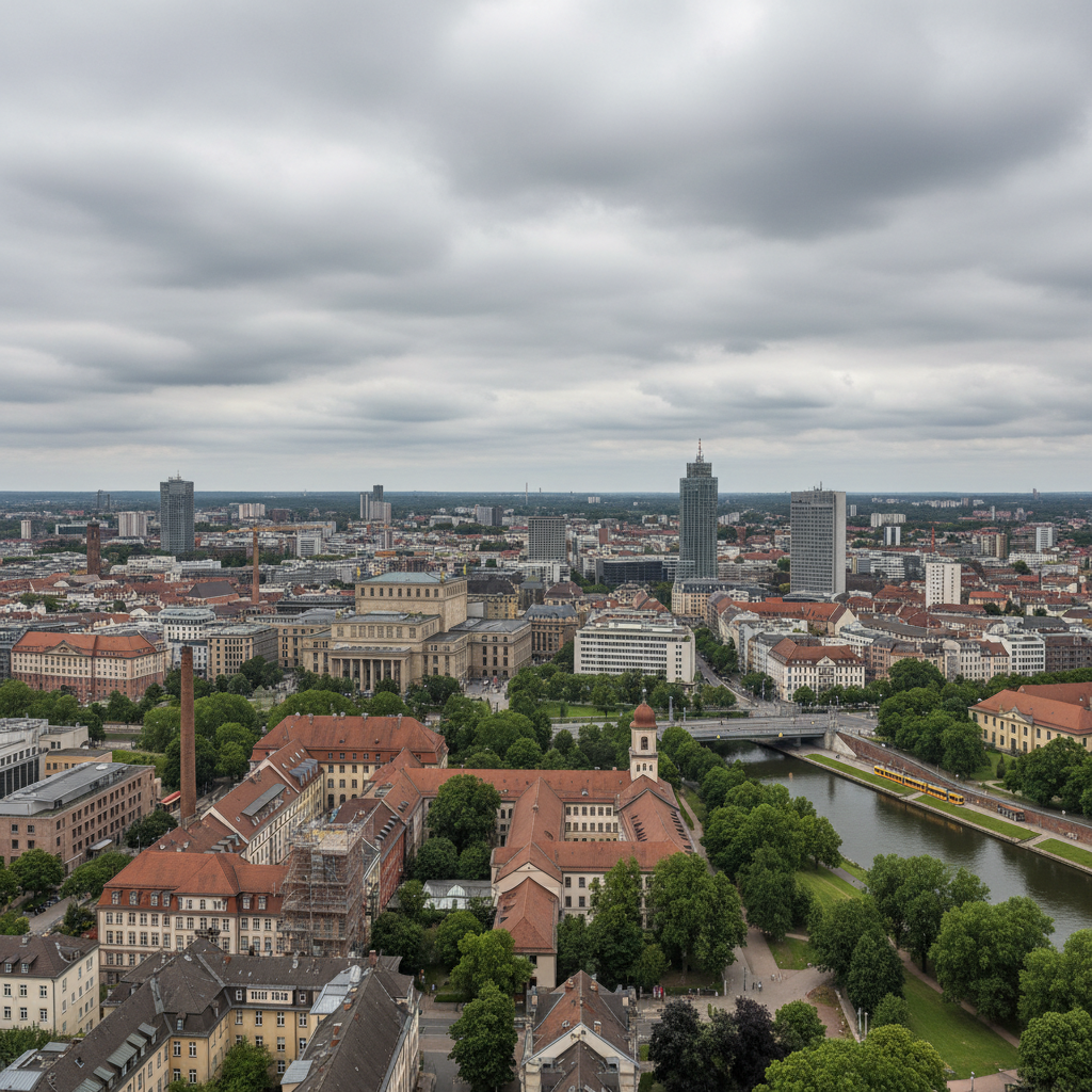 Leipzigs Himmel heute: Überwiegend bewölkt und angenehme 24 Grad