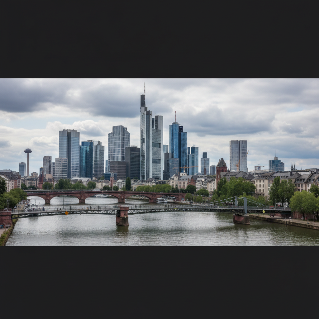 Frankfurt am Main erlebt einen sonnigen Tag mit 31°C Temperaturen