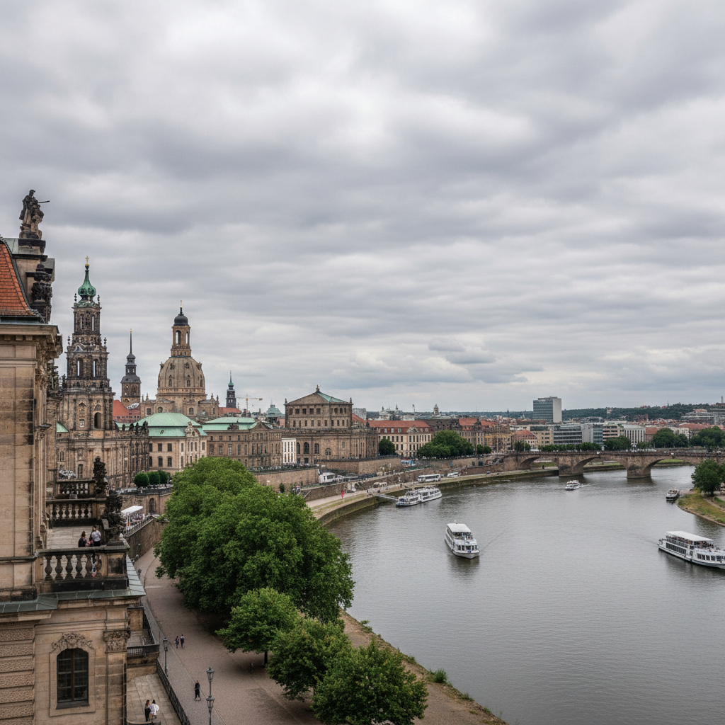 In Dresden heute: Lokale Regenschauer und angenehme 21°C erwarten die Bürger