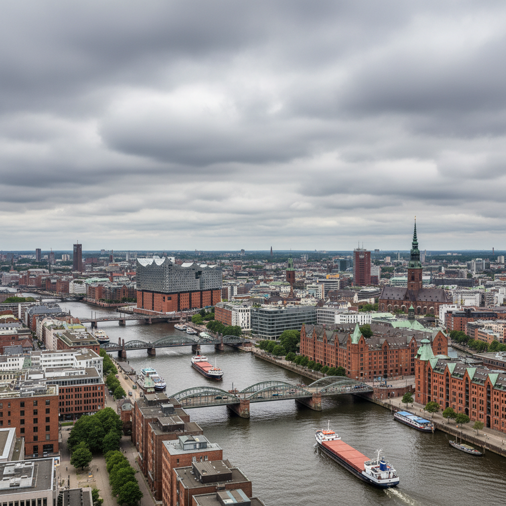 Hamburg genießt heute strahlenden Sonnenschein und 29 Grad Celsius