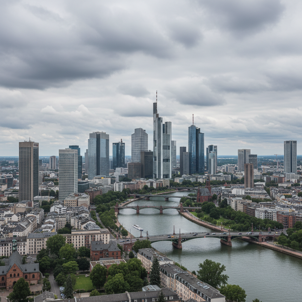 Frankfurt am Main erwartet heute bewölkten Himmel mit Temperaturen um die 23°C