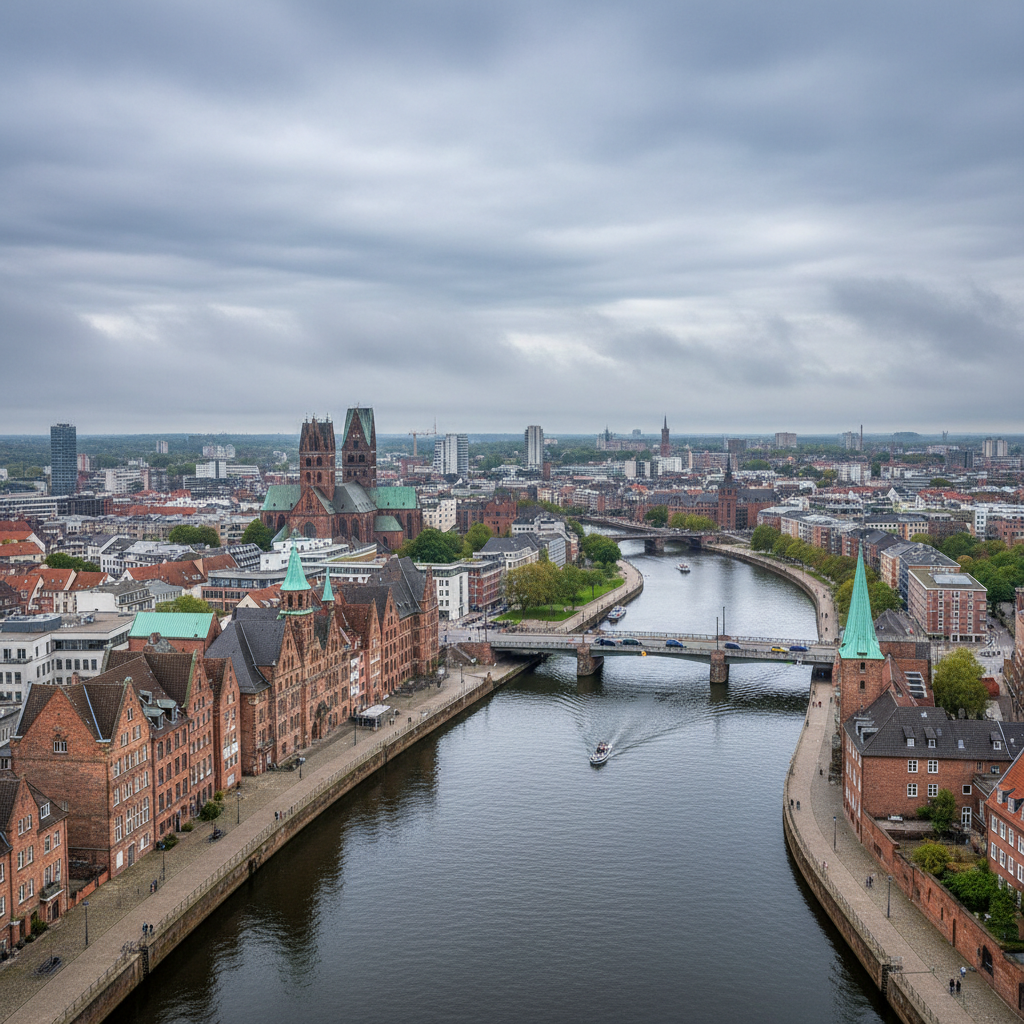 Bremen heute: 20°C und viele Wolken am Himmel