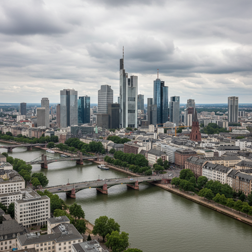 Frankfurt am Main erlebt heute strahlenden Sonnenschein und angenehme 24°C