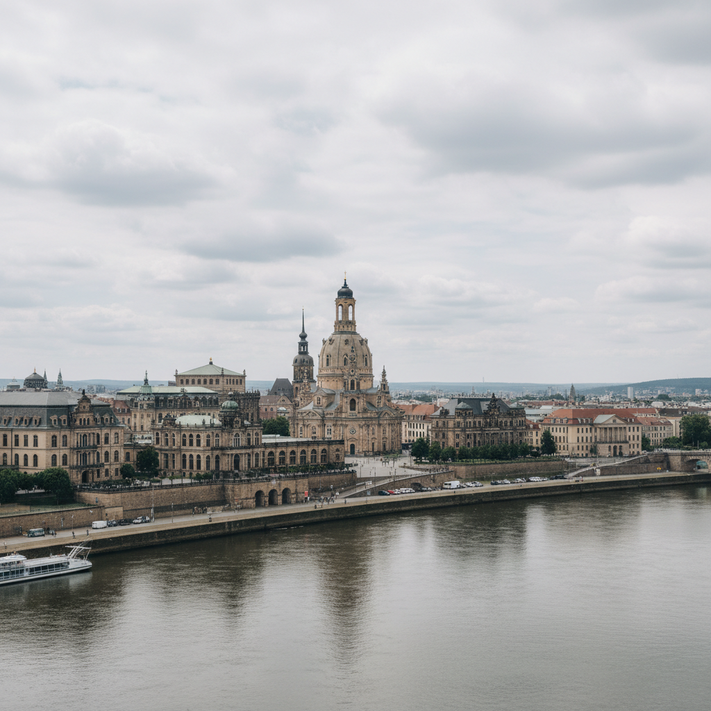 Dresden erwartet heute 24°C mit sanftem Nieselregen
