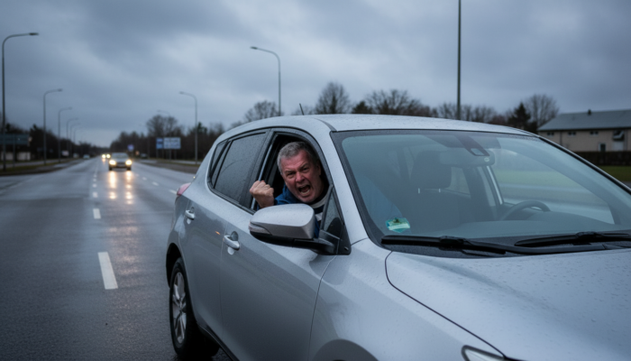 Weniger Verkehrsschilder sollen aggressive Autofahrer entspannen