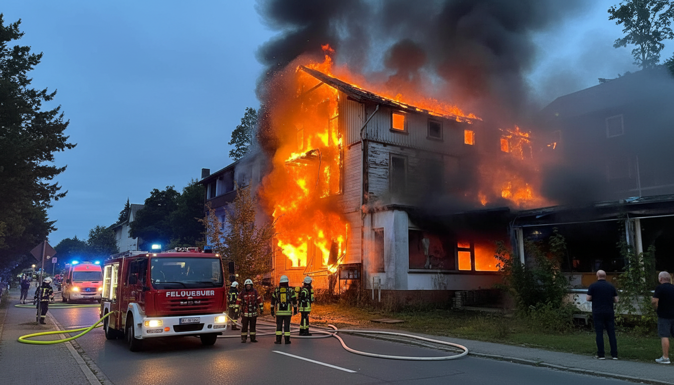 Feuer im ehemaligen Hotel Bad Lauterberg: Kontroversielle Geschichte offenbart neue Dimensionen.