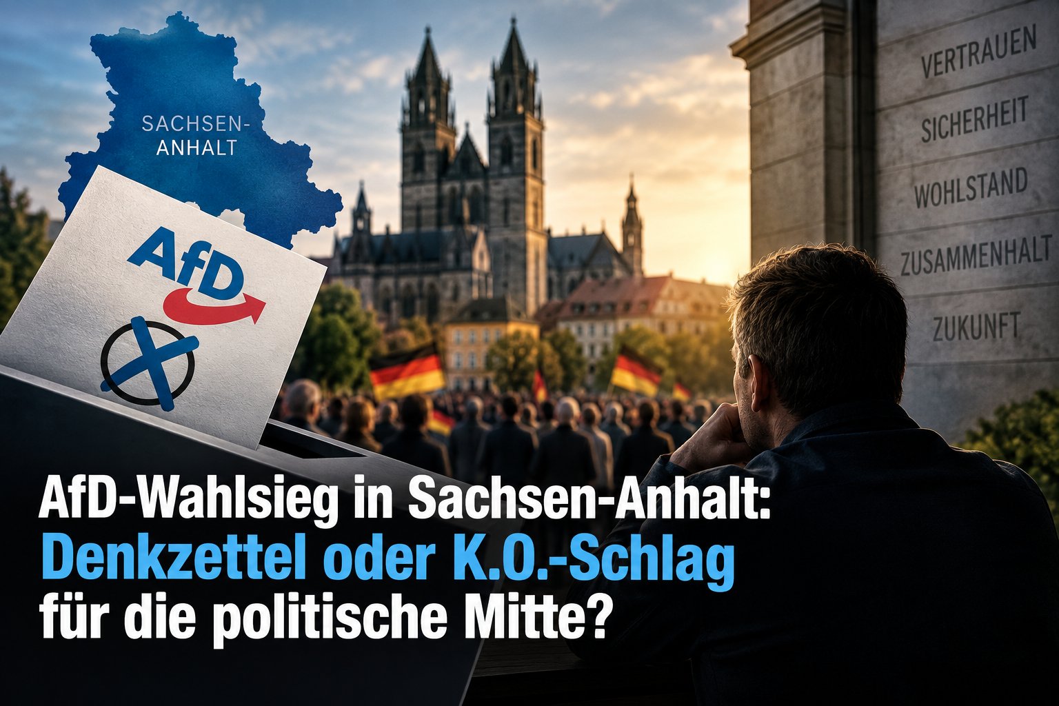 AfD-Sieg in Sachsen-Anhalt: Anfang vom Ende der politischen Mitte oder nur ein Weckruf?