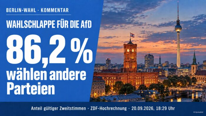 Wahlschlappe für die AfD: 86,2 Prozent entscheiden sich gegen die AfD
