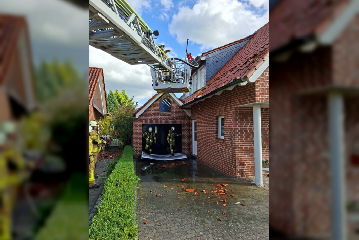 Greven: Garagenbrand greift auf Wohnhaus über