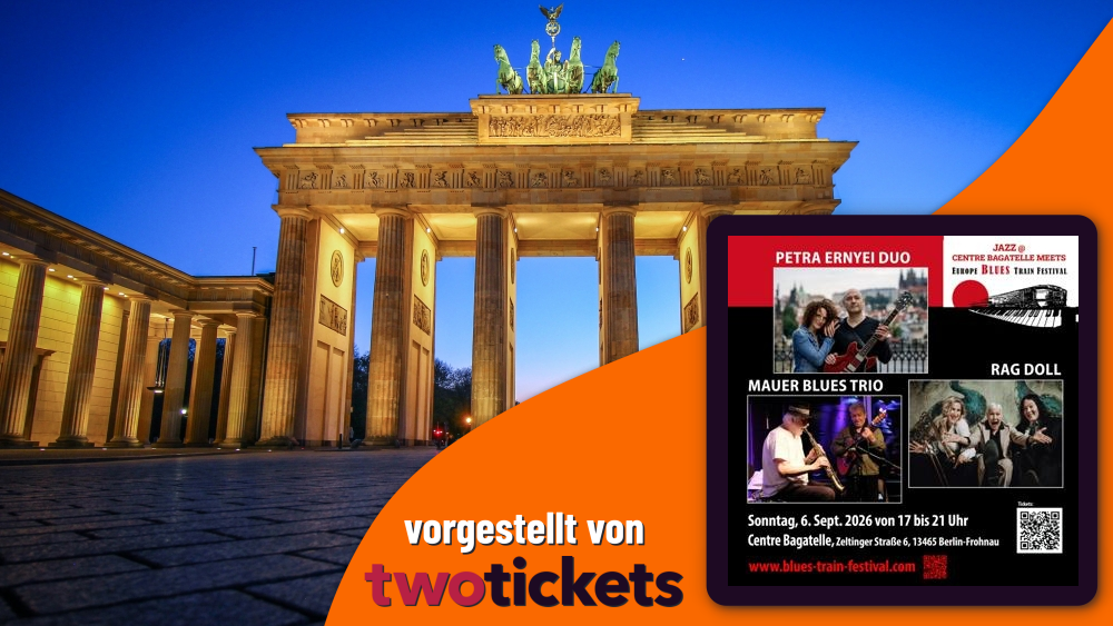 Jazz, Blues, Funk & Soul in Berlin am 06.09.26: Europe Blues Train Festival meets Jazz @ Centre Bagatelle