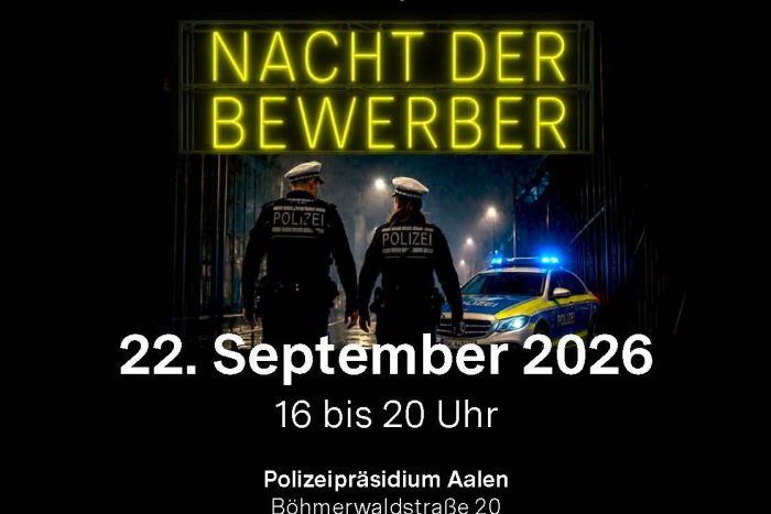 Bewerbernacht beim Polizeipräsidium Aalen