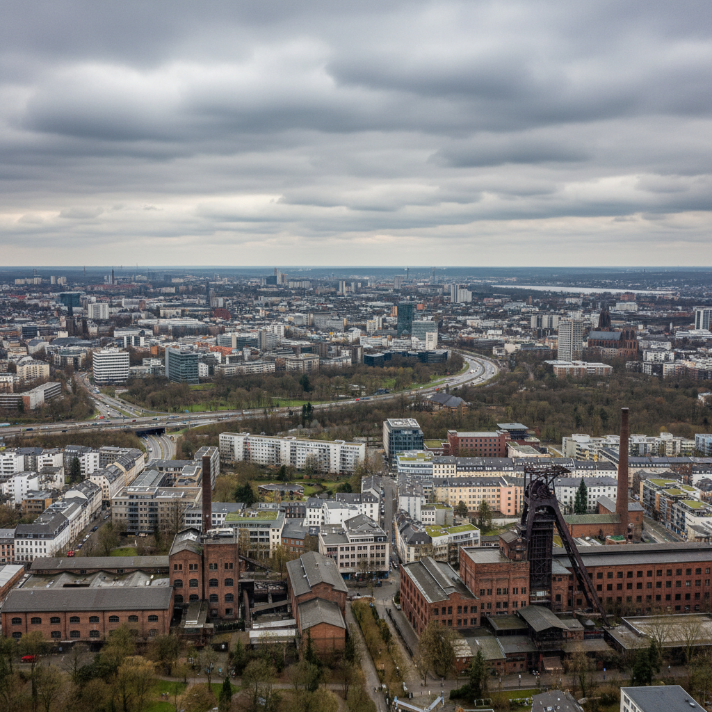 Essen erwartet heute milden Nieselregen und Temperaturen um 19 Grad Celsius