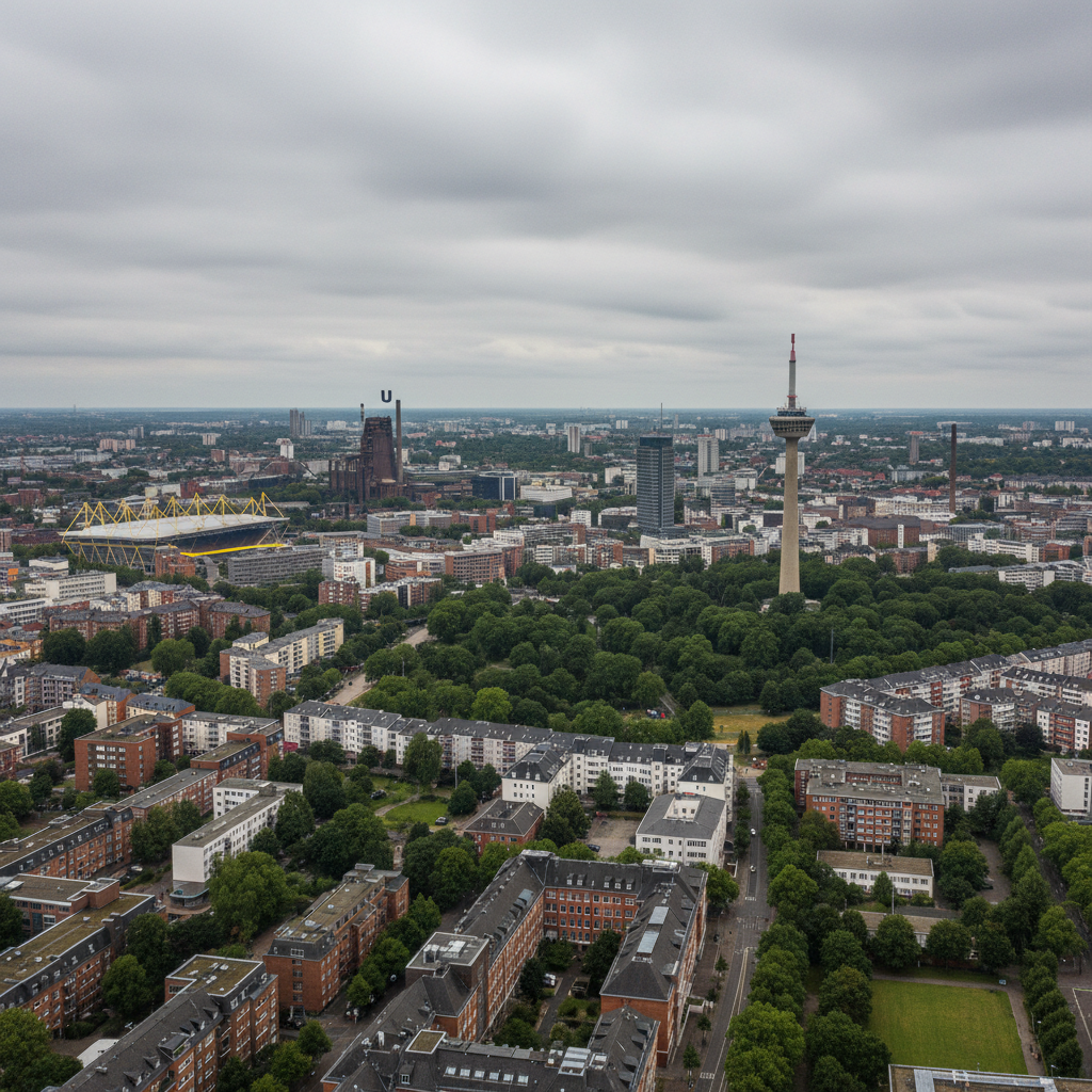 Dortmunds Tageswetter: Wolkenüberzug und milde 18°C erwarten die Bürger